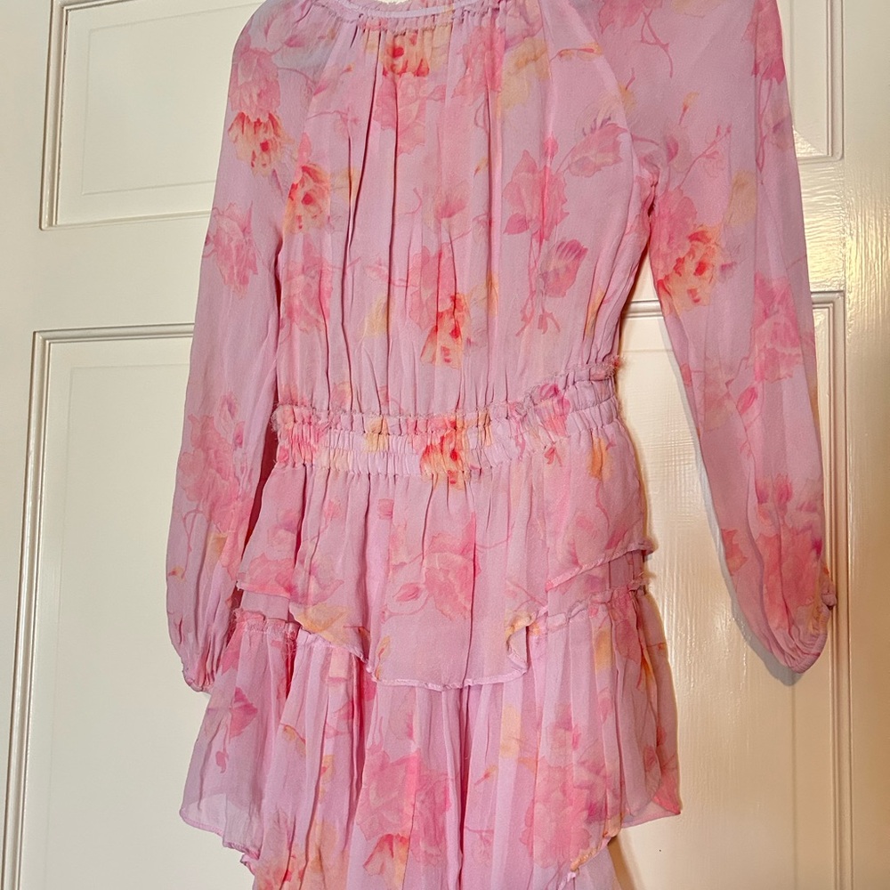 Loveshackfancy Multi-Ruffle Long Sleeve Mini-Dress - image 7